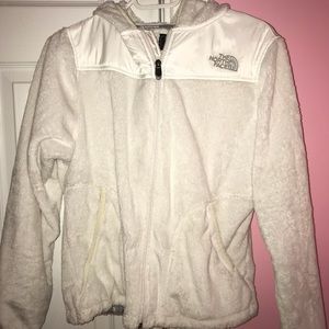 Women’s white North Face Fleece Jacket